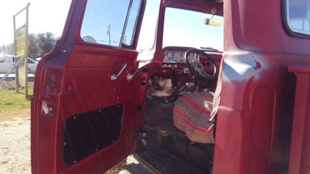 1959 Red Ford F-100 pickup