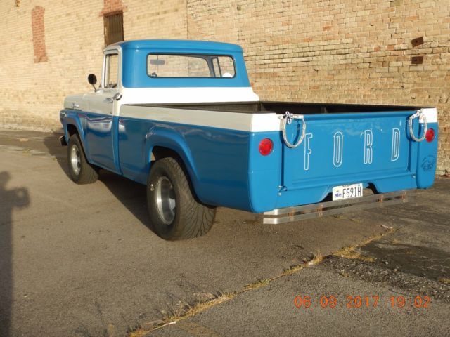 1959 Blue Ford F-100 Standard Cab Pickup