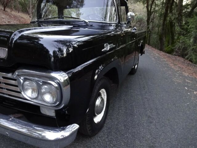 1959 Black Ford F-100 Short Bed