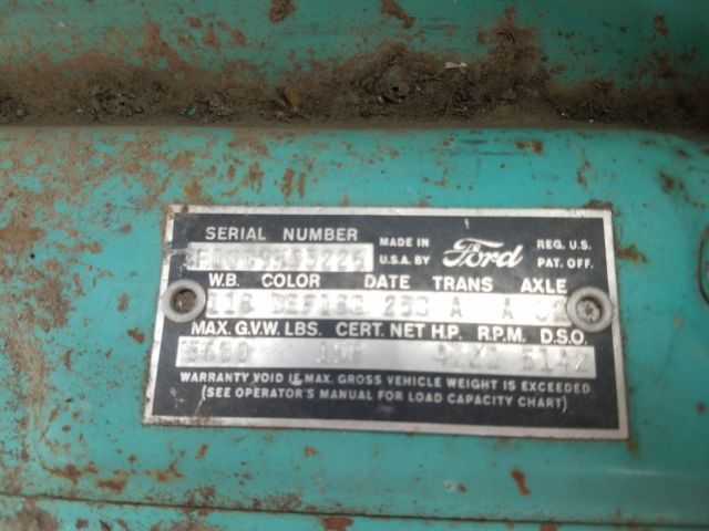 1959 Teal Ford Other Pickups