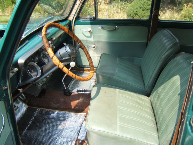 1959 Green Ford Anglia Coupe