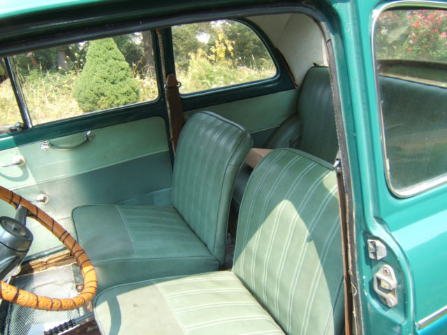 1959 Green Ford Anglia Coupe
