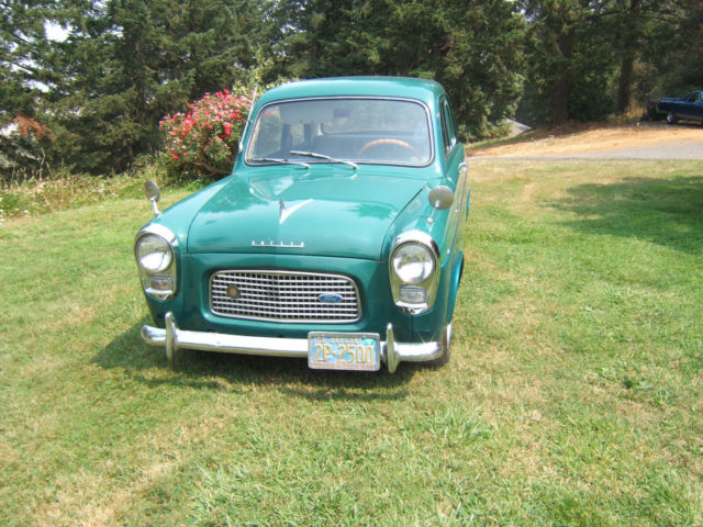 1959 Green Ford Anglia Coupe