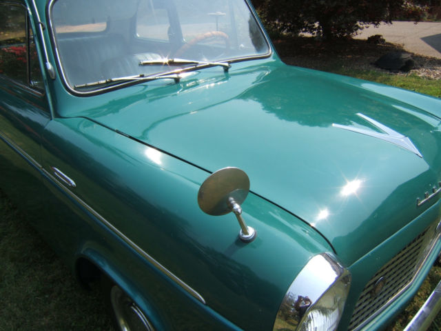 1959 Green Ford Anglia Coupe