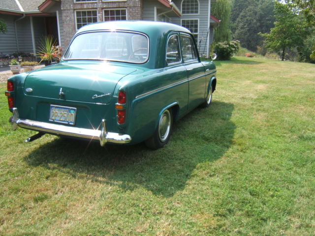 1959 Green Ford Anglia Coupe