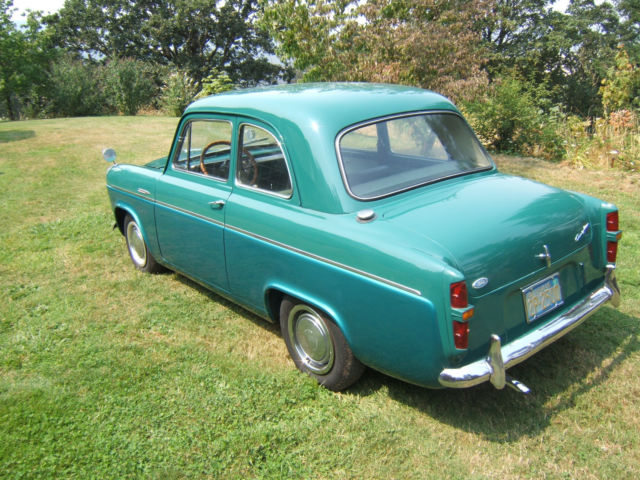 1959 Green Ford Anglia Coupe
