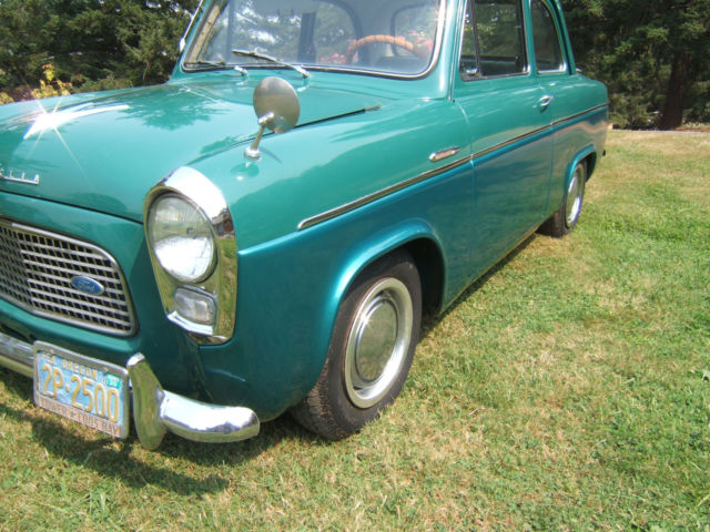 1959 Green Ford Anglia Coupe