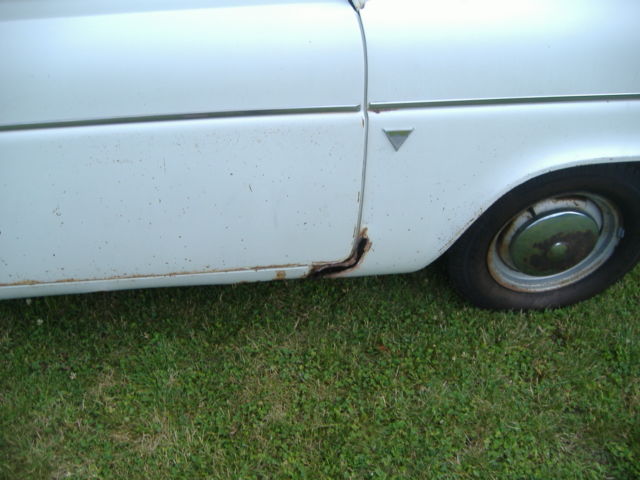 1959 white English Ford Anglia Coupe