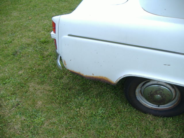 1959 white English Ford Anglia Coupe