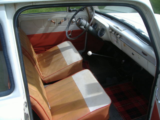 1959 white English Ford Anglia Coupe