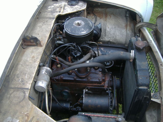 1959 white English Ford Anglia Coupe