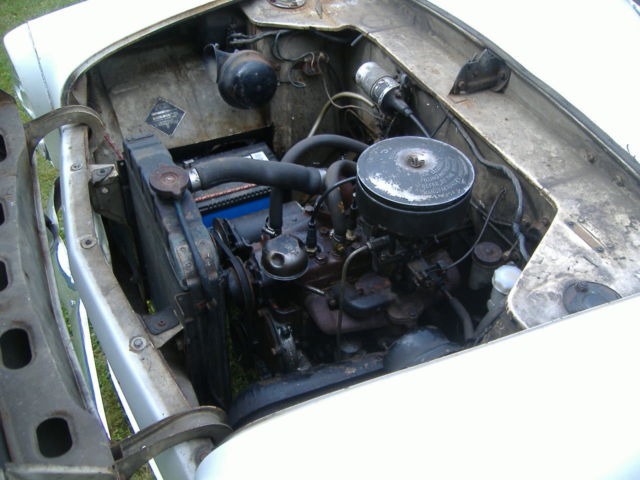 1959 white English Ford Anglia Coupe