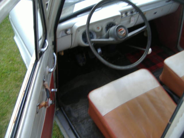 1959 white English Ford Anglia Coupe