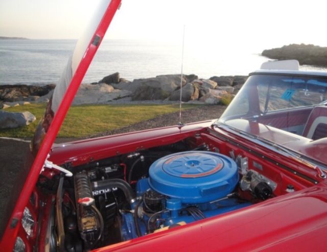 1959 Red Ford Galaxie Convertible