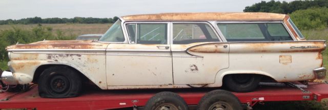 1959 White with Rust Patena Ford Other STATIONWAGON