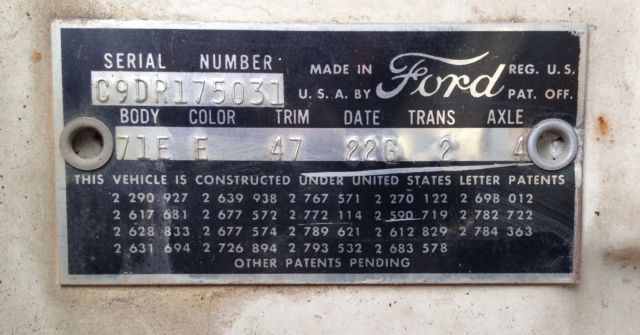 1959 White with Rust Patena Ford Other STATIONWAGON