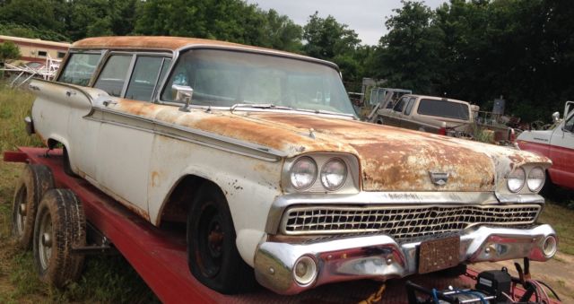 1959 White with Rust Patena Ford Other STATIONWAGON