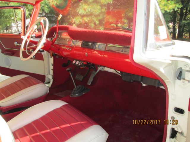 1959 White Ford Country Squire Wagon