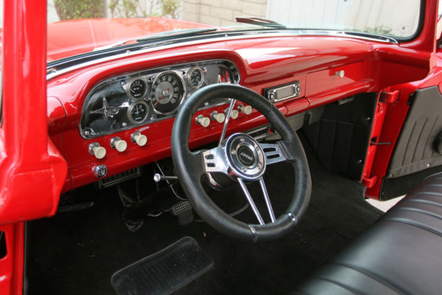 1959 Red Ford F-100 Standard Cab Pickup