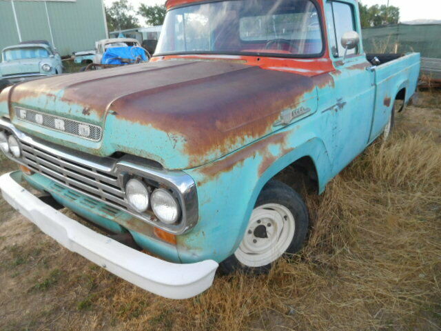 1959 Indian Turquoise/Torch red Ford F-100 Standard Cab Pickup
