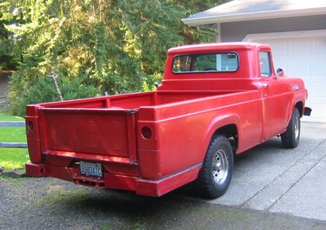 1959 Red Ford F-100 Pickup Ttuck