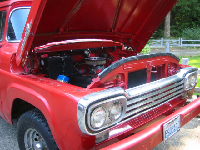 1959 Red Ford F-100 Pickup Ttuck