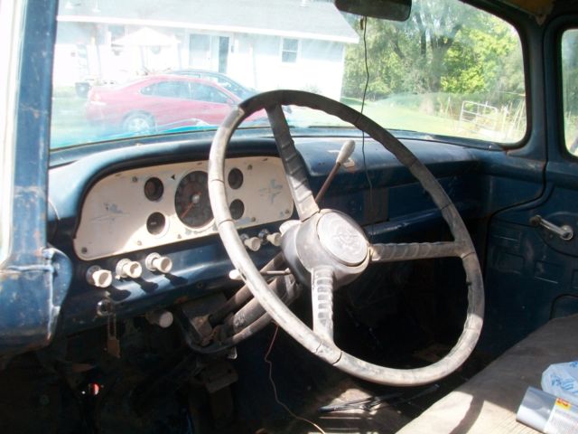 1959 White/Blue & gray primmer Ford F-100 Extended Crew Cab Pickup
