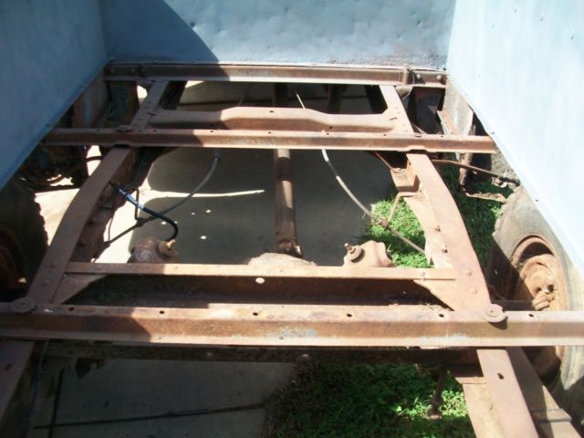 1959 White/Blue & gray primmer Ford F-100 Extended Crew Cab Pickup