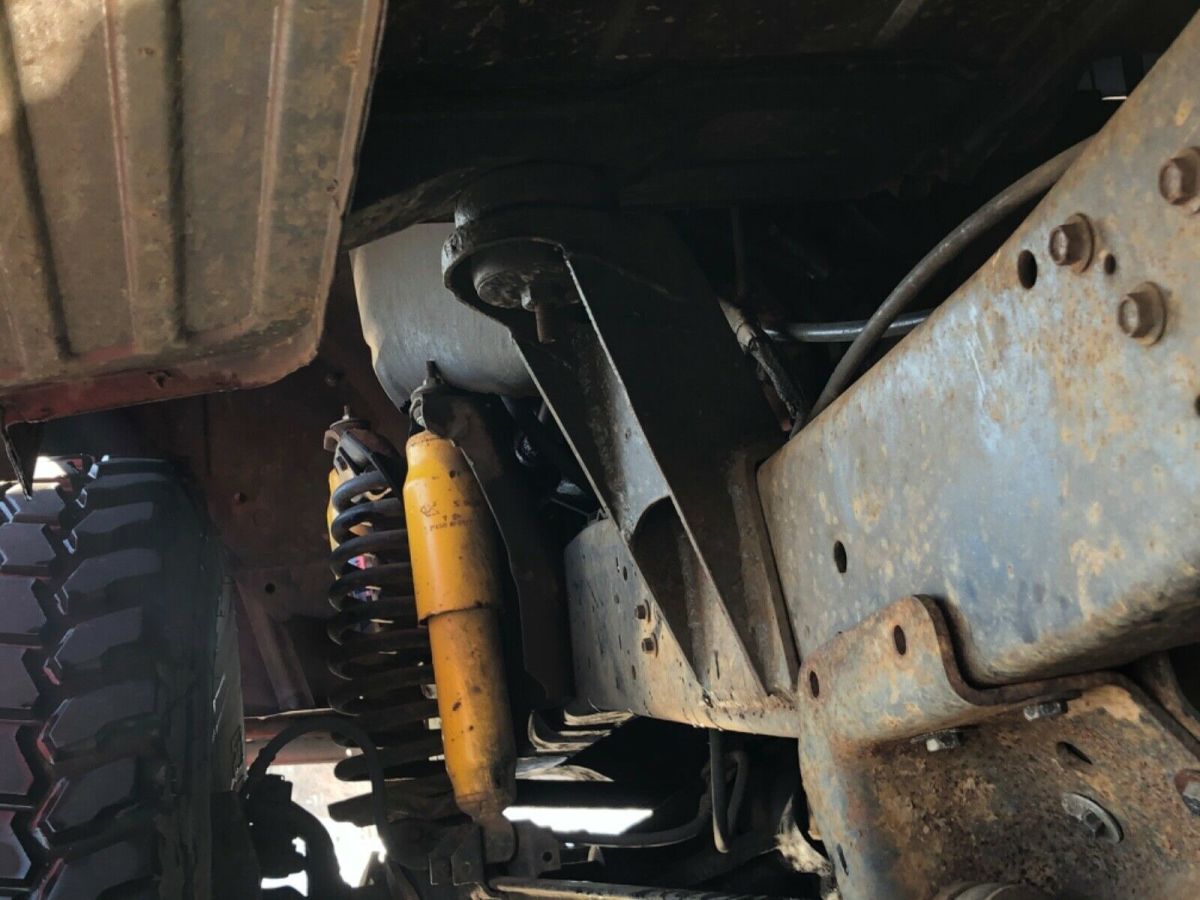 1959 Red Ford F-250 Standard Cab Pickup