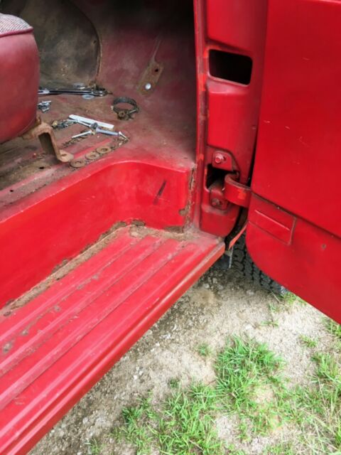 1959 Red Ford F-250 Standard Cab Pickup