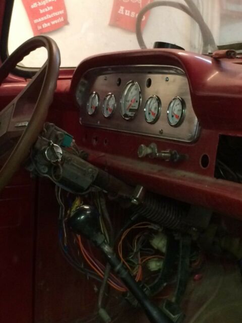 1959 Red Ford F-250 Standard Cab Pickup