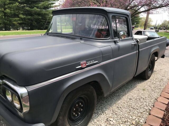 1959 Flat Black Ford F-250 Standard Cab Pickup