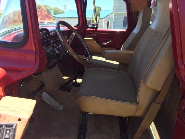 1959 Red Ford F-350 Standard Cab Pickup