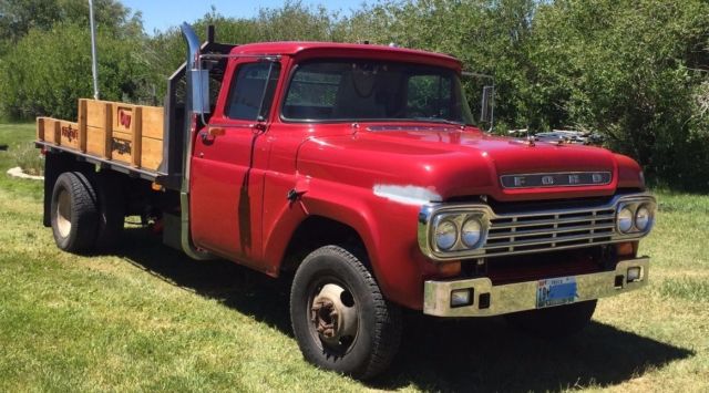 1959 Red Ford F-350 Standard Cab Pickup