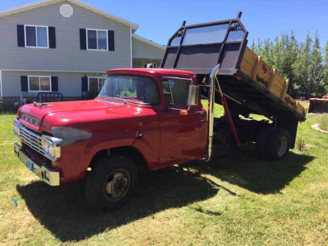 1959 Red Ford F-350 Standard Cab Pickup