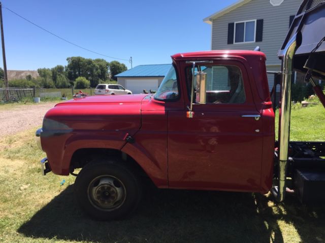 1959 Red Ford F-350 Standard Cab Pickup