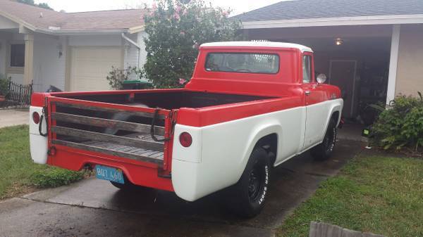 1959 White Ford F-100 Standard Cab Pickup
