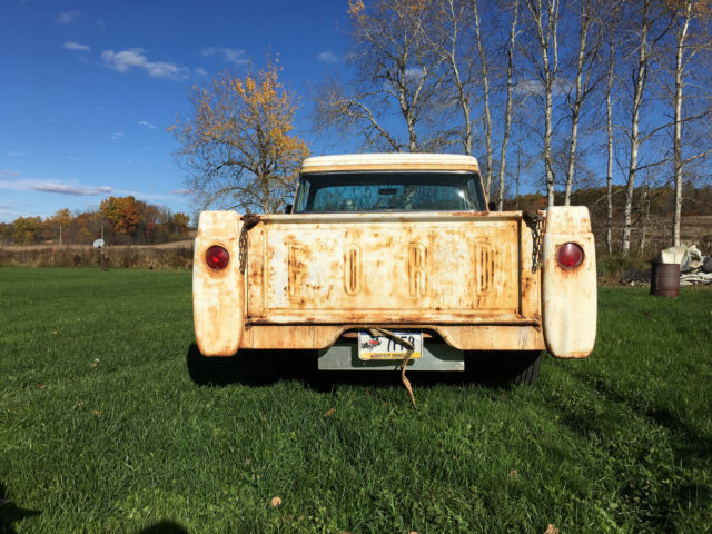 1959 White Ford F-100 Standard Cab Pickup