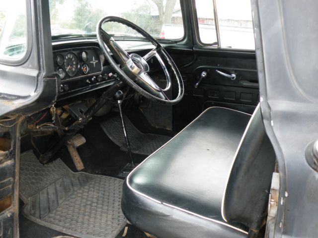 1959 Black Ford F-100 Extended Crew Cab Pickup