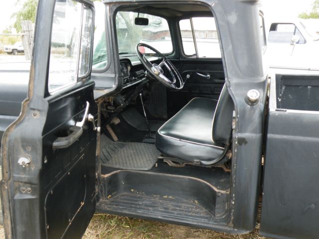 1959 Black Ford F-100 Extended Crew Cab Pickup