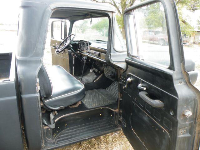 1959 Black Ford F-100 Extended Crew Cab Pickup