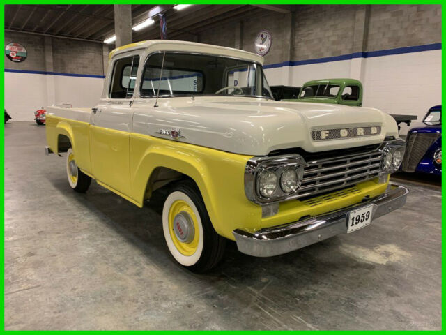 1959 Yellow Ford F-100