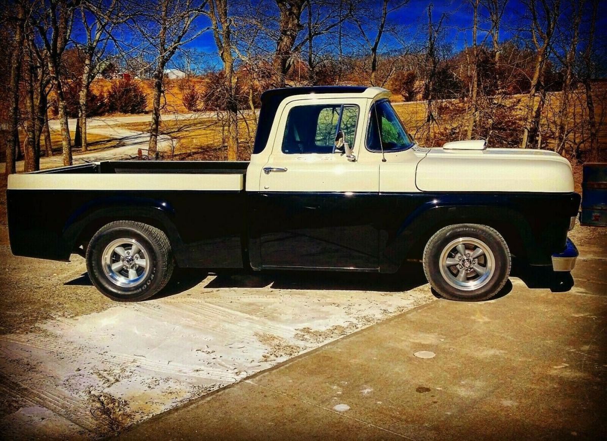 1959 Black Ford F-100 truck