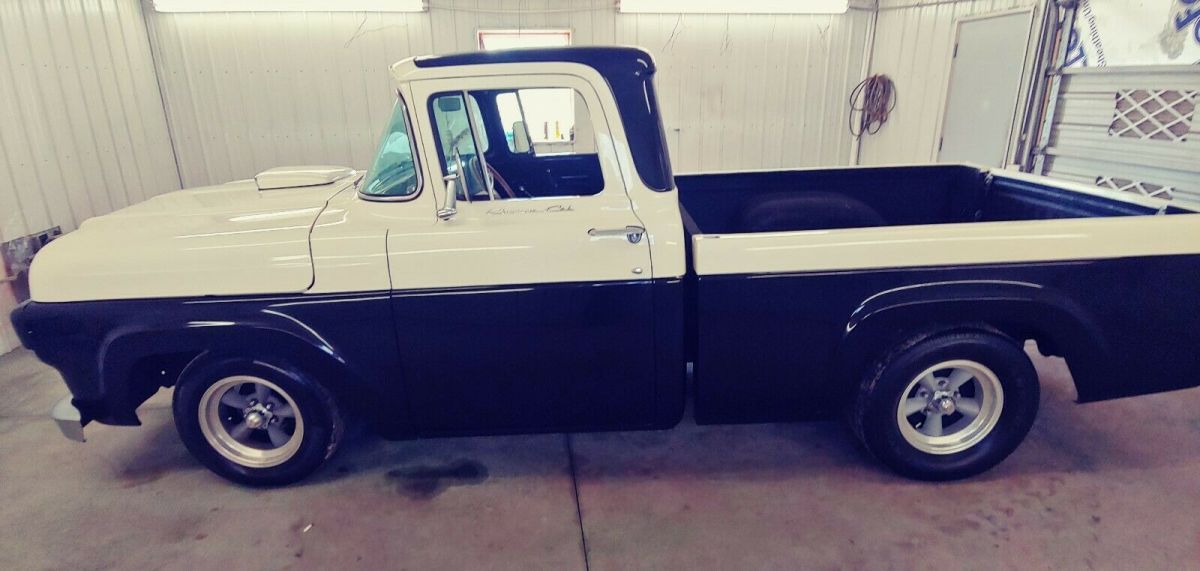 1959 Black Ford F-100 truck