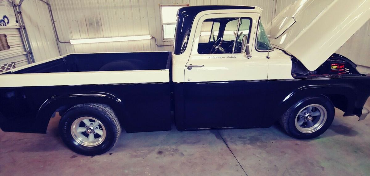1959 Black Ford F-100 truck