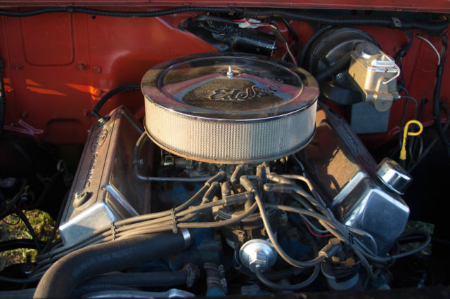 1959 Red Ford F-100 Standard Cab Pickup