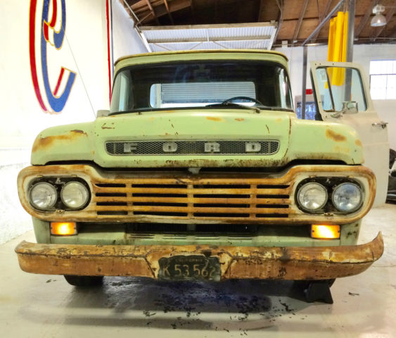 1959 Green Ford F-100 Standard Cab Pickup
