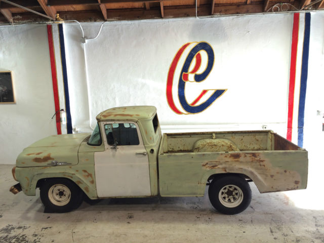 1959 Green Ford F-100 Standard Cab Pickup