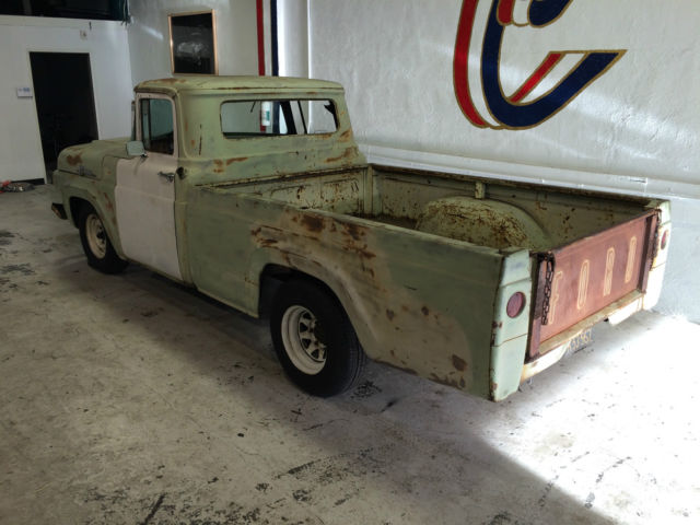 1959 Green Ford F-100 Standard Cab Pickup