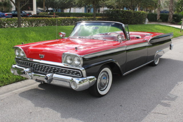 1959 Torch Red/Raven Black Ford Fairlane Convertible